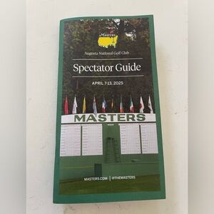 Masters Augusta National Golf Club 2025 Spectator Guide Sports Collectible